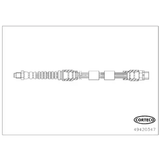 Corteco Brake Hydraulic Hose - 34306853743
