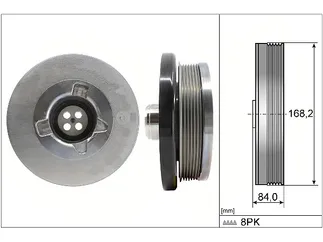 INA Engine Crankshaft Pulley - 11239845162