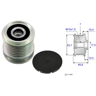 INA Alternator Decoupler Pulley - 2711550215