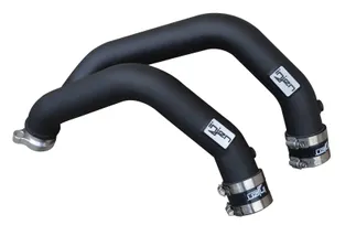 Injen 2PC Aluminum Int. Charge Pipe For BMW - Wrinkle Black - SES1116ICPWB