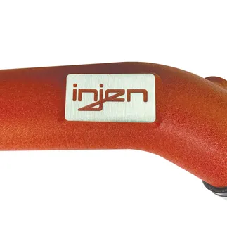 Injen 2PC Aluminum Int. Charge Pipe For BMW - Wrinkle Red - SES1116ICPWR