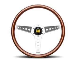 Momo California Wood Steering Wheel 360 mm - Mahogany Wood/Pol Spokes