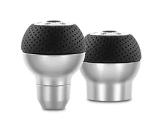 Momo Race Shift Knob - Aluminum, Black Airleather Insert