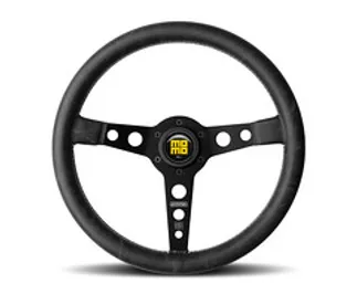 Momo Prototip Heritage Steering Wheel 350 mm - Black Leather/White Stitch