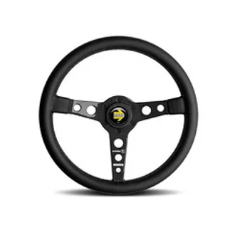 Momo Prototipo 6C Steering Wheel 350 mm - Black Leather/Gry St/Cbn Fbr Spoke