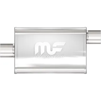  Magnaflow SS Straight-Through Muffler 3in. Offset/Center 4x18x9 Body - 11259