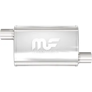 Magnaflow SS Straight-Through Muffler 2.5in. Offset/Offset 4x18x9 Body - 11266