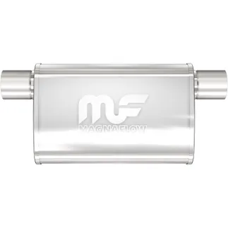  Magnaflow SS Straight-Through Muffler 2.5in. Offset Same Side 4x11x9 Body - 11376