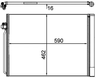 Mahle Behr A/C Condenser - 64509239992