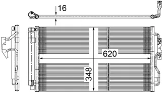 Mahle Behr A/C Condenser - 64506804722