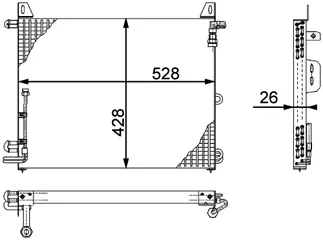 Mahle Behr A/C Condenser - 1078301770
