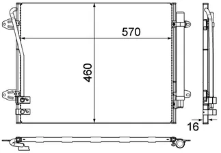 Mahle Behr A/C Condenser - 3C0820411F