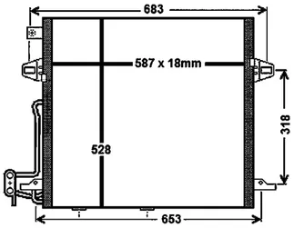 Mahle Behr A/C Condenser - 251500005464