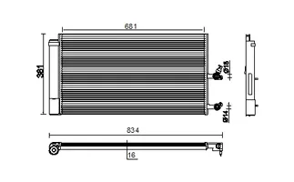 Mahle Behr A/C Condenser - 32441707