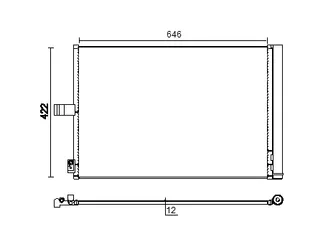 Mahle Behr A/C Condenser - 0995000654