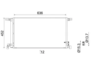 Mahle Behr A/C Condenser - 4M0816421B