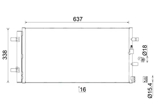 Mahle Behr A/C Condenser - 8W0816421M