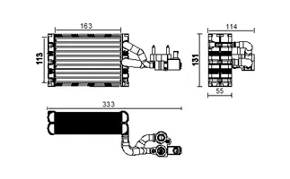 Mahle Behr A/C Evaporator Core - 31449329