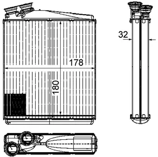 Mahle Behr HVAC Heater Core - 30767275