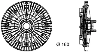 Mahle Behr Engine Cooling Fan Clutch - 11527830486