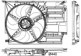 Mahle Behr Engine Cooling Fan Assembly - 17427617609