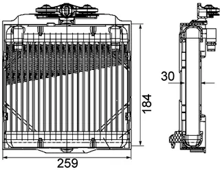 Mahle Behr Engine Oil Cooler - 17217572542
