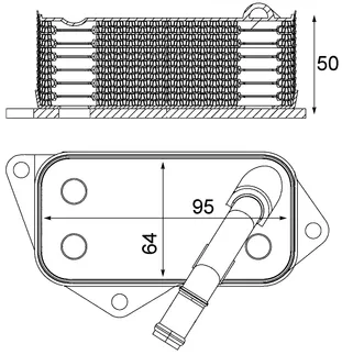 Mahle Behr Engine Oil Cooler - 11427525333