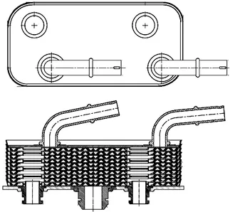 Mahle Behr Automatic Transmission Oil Cooler Assembly - 17227505826