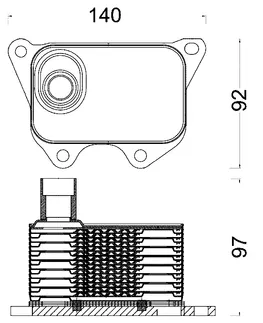 Mahle Behr Engine Oil Cooler - 06J117021Q