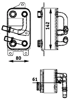 Mahle Behr Automatic Transmission Oil Cooler Assembly - 17217519213