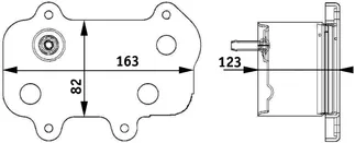 Mahle Behr Engine Oil Cooler - 99710702502