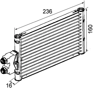 Mahle Behr Automatic Transmission Oil Cooler Assembly - 2115001700