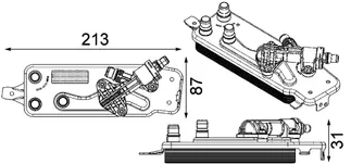 Mahle Behr Engine Oil Cooler - 17217638678