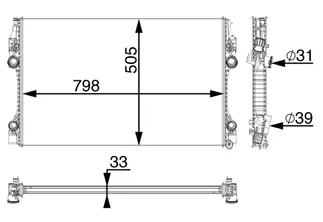 Mahle Behr Radiator - 97010613103