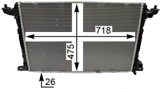 Mahle Behr Radiator - 8W0121251AK
