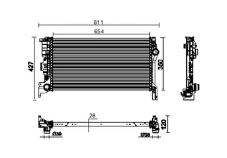 Mahle Behr Radiator - 32224829