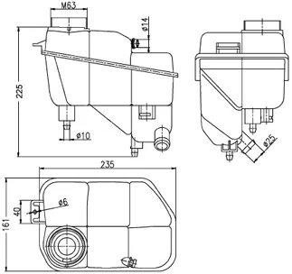 Mahle Behr Engine Coolant Reservoir - 2115000049