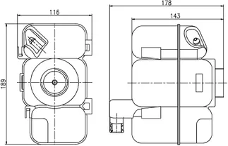 Mahle Behr Engine Coolant Reservoir - 30741973
