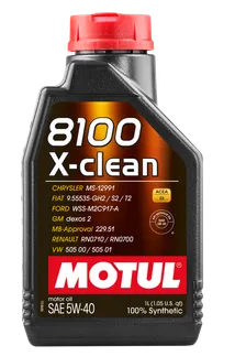 Motul 8100 X-CLEAN 5W40 1L Engine Oil - 102786