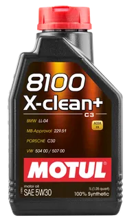 Motul 8100 X-CLEAN + 5W30 1L Engine Oil - 106376