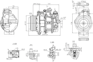 Nissens A/C Compressor - 0008303202