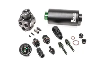Radium Fuel Pressure Regulator & Fuel Filter Kit w/Stainless Filter For BMW E46 M3