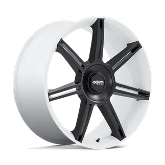 Rotiform FRA 22x10 5x130 Wht Matte Black Spk 56mm