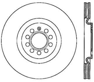 StopTech Power Slot Front Left CRYO-STOP Slotted Rotor For VW/Audi - 126.33112CSL