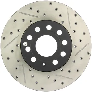 StopTech Slotted & Drilled Sport Brake Rotor For VW/Audi - 127.33110L