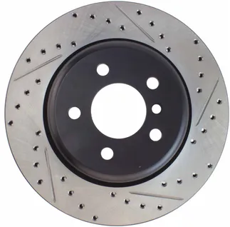 StopTech Rear Left Slotted & Drilled Brake Rotor For BMW - 127.34131L