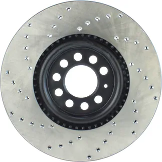 StopTech Front Left Drilled CRYO-STOP Rotor For VW/Audi - 128.33062CL