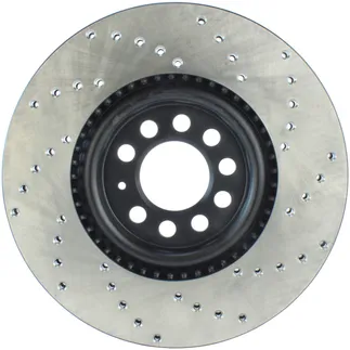 StopTech Front Right Drilled Rotor For VW/Audi - 128.33062R