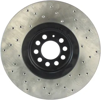 StopTech Front Right Drilled Rotor For VW/Audi - 128.33093R