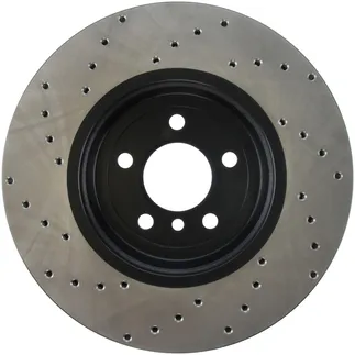 StopTech Front Left Drilled Sport Brake Rotor For BMW - 128.34124L
